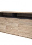 MIX 46, COMODA KOM2D3S, STEJAR SONOMA / GRAPHIT, 88 X 165 X 44 cm MIX 46, COMODA KOM2D3S, STEJAR SONOMA / GRAPHIT, 88 X 165 X 44 cm