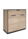 FLOW 10, COMODA, STEJAR SONOMA / GRI, 88 X 90 X 41 cm FLOW 10, COMODA, STEJAR SONOMA / GRI, 88 X 90 X 41 cm